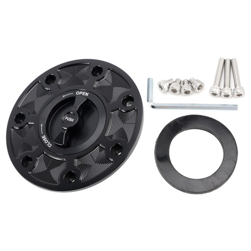 2017-2025 DUKE 790/ 890/ 390/ RC390 Quick Release Keyless Fuel Gas Cap 115mm Black Generic