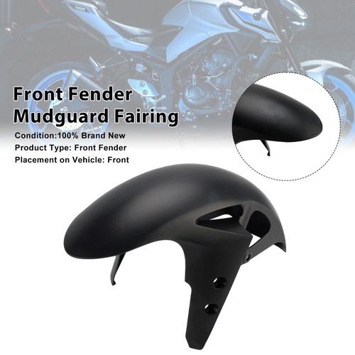 2025-2026 Yamaha YZF-R3/ YZF-R25/ MT-03 Front Fender Mudguard Fairing Matte Black Generic