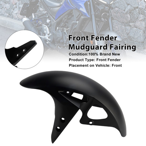 2025-2026 Yamaha YZF-R3/ YZF-R25/ MT-03 Front Fender Mudguard Fairing Matte Black Generic