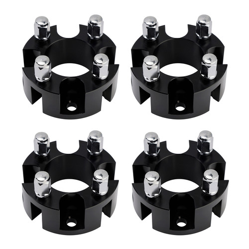 Yamaha Club Car Ezgo 2 Inch Golf Cart Wheel Spacers Kit With Lug Nuts Black Generic