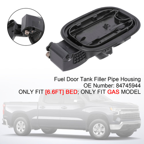 2019-2024 Chevrolet Silverado 1500 6.5 Fuel Door Tank Filler Pipe Housing 84745944 Generic