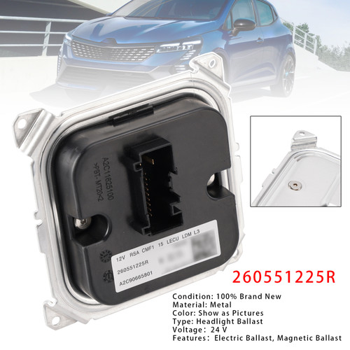 Headlight Ballast 260551225R For Renault