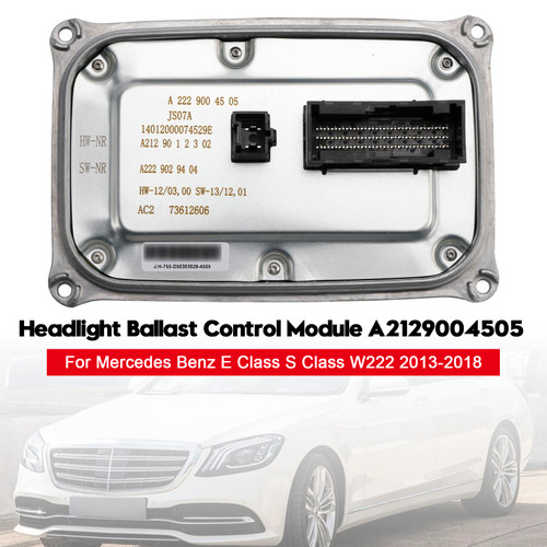 2013-2018 Mercedes Benz E Class S Class W222 Headlight Ballast Control Module A2129004505 Generic
