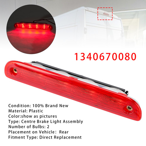 2007-2023 CITROEN RELAY Rear Stop Red Brake Light Lamp 1340670080 Generic