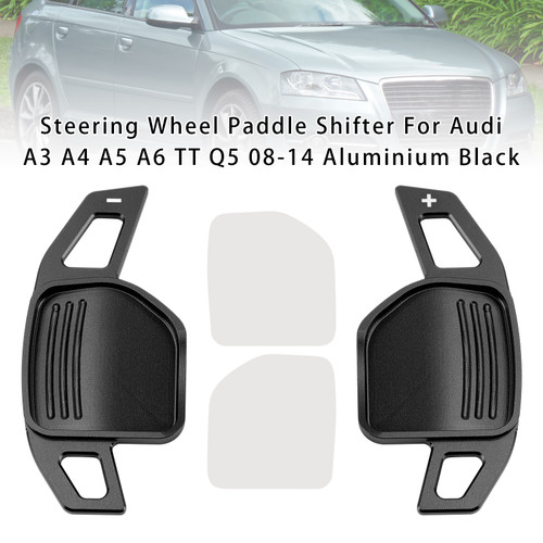 2006-2010 Audi S5 S6 S8 RS6 Q7 Steering Wheel Paddle Shifter Aluminium Black Generic