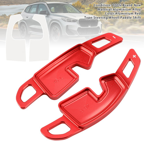 2023-up BMW X1 (U11/U12) Steering Wheel Paddle Shifter Red Generic