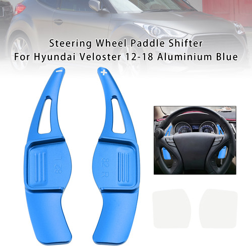 2012-2018 Hyundai 1st Gen Veloster Steering Wheel Paddle Shifter Blue Generic