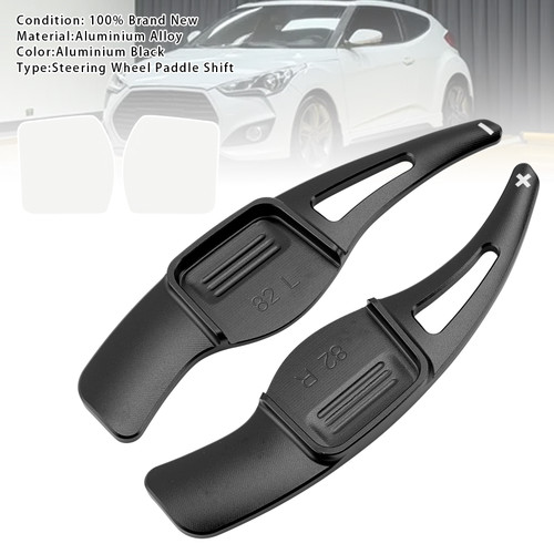 2012-2018 Hyundai 1st Gen Veloster Steering Wheel Paddle Shifter Black Generic