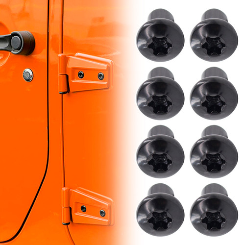 2007-2021 Jeep Wrangler JK 8Pcs Door Hinge Nut Bolt 6511744AA Generic