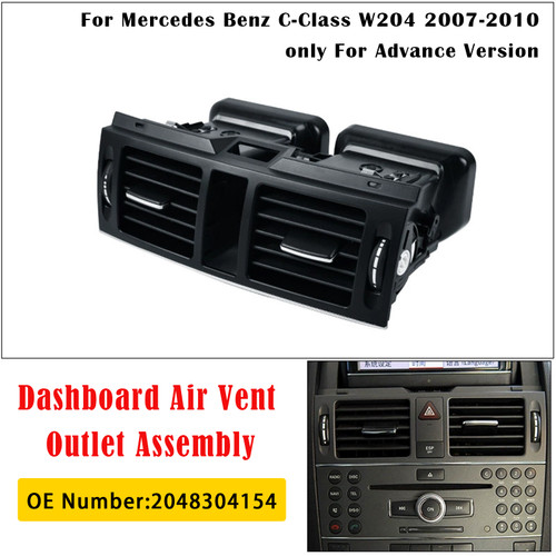 2007-2010 Mercedes Benz C-Class W204 Dashboard Air Vent Outlet Assembly 2048304154 Generic