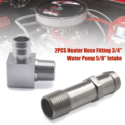 1970-1985 Monte Carlo 2PCS Heater Hose Fitting 3/4" Water Pump 5/8" Intake 4530/9514X Generic