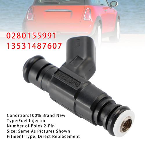 2001-2008 Mini Cooper One R50 R52 R53 1Pcs Fuel Injector 0280155991 13531487607 Generic