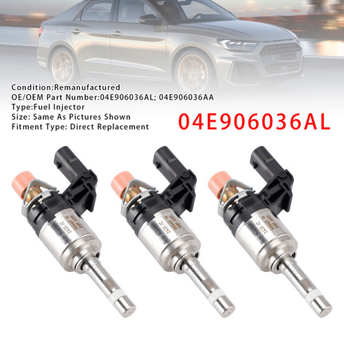 2015-2020 SEAT ARONA IBIZA LEON 3Pcs Fuel Injector 04E906036AL 04E906036AA Generic