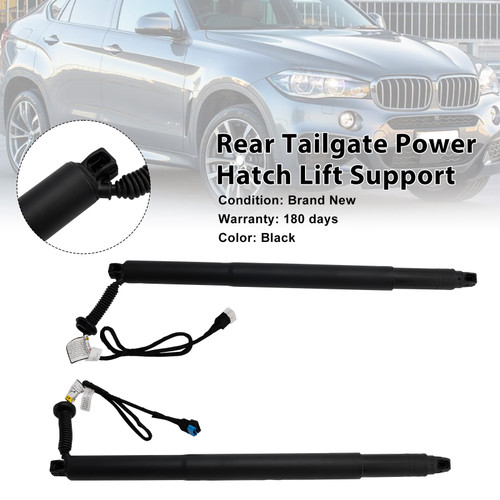 2014-2019 BMW X6 F16 F86 2* Rear Tailgate Lift Support 51247434043 51247434044 Black Generic