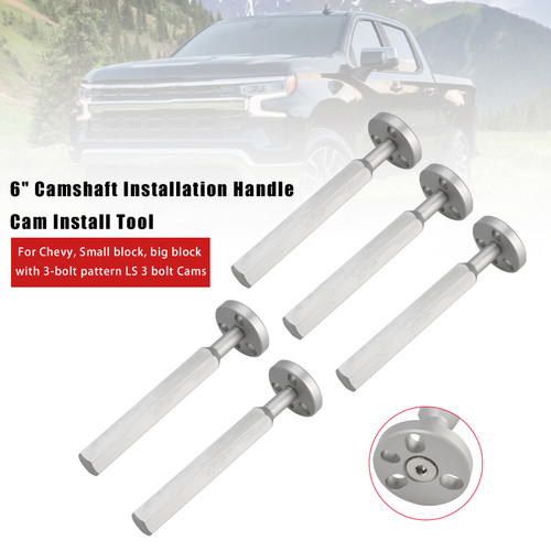 5x 6" Camshaft Installation Handle Cam Install Tool For Chevy, Small block, big block with 3-bolt pattern LS 3 bolt Cams