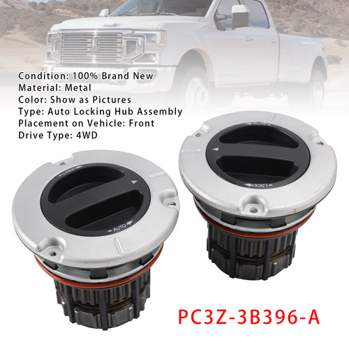 2011-2026 Ford F-250 F-350 F-450 F-550 2PCS Auto Locking Front Hub PC3Z-3B396-A Generic