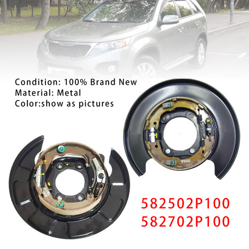 2010-2012 Kia Sorento Left+Right Rear Parking Brake Plate 582502P100+582702P100 Generic