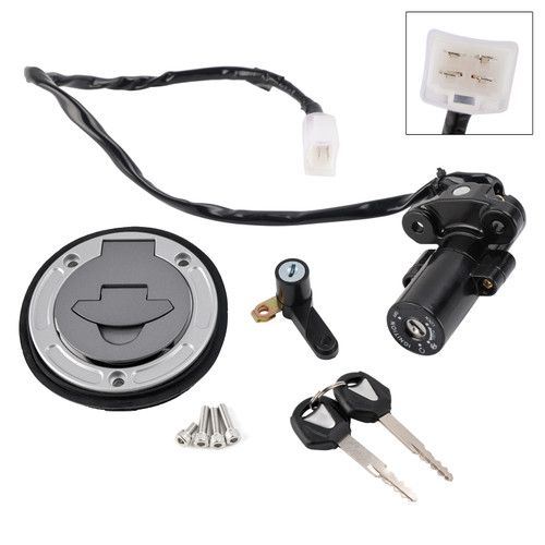 2020-2024 Yamaha MTN250-A MT25 MTN320-A MT03 Ignition Switch Lock Set, Gas cap, Seat Lock, with Keys BS7-XH250-00 Black Generic