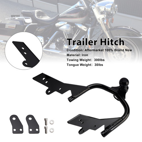 1980-2008 Harley Davidson Trailer Hitch Black Generic