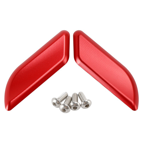 2015-2017 Ducati 959 Panigale 1299 Panigale CNC Racing Mirror Block Off Blanking Plates Red Generic