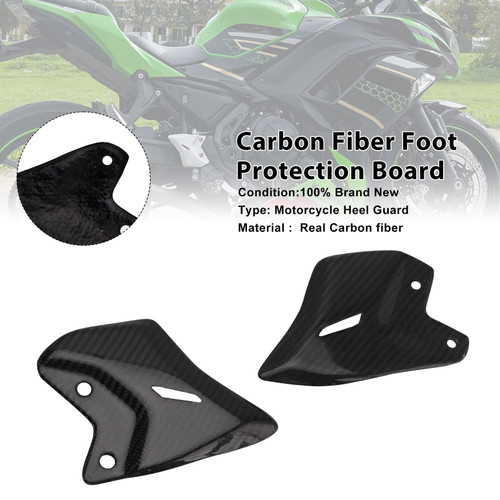 2017-2025 Kawasaki Ninja650 Z650 Carbon Fiber Foot Protection Board Generic