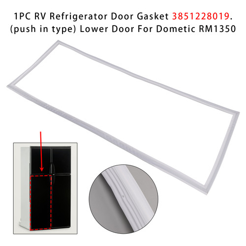 1PC RV Refrigerator Door Gasket 3851228019.(push in type) Lower Door For Dometic RM1350