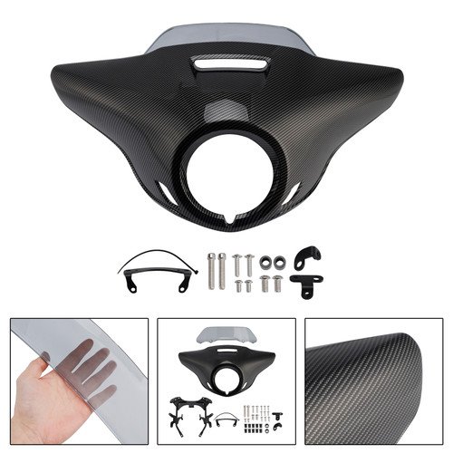 2021-2024 HONDA CM300 CM500 Windshield Headlight Fairing Carbon+Gray Generic