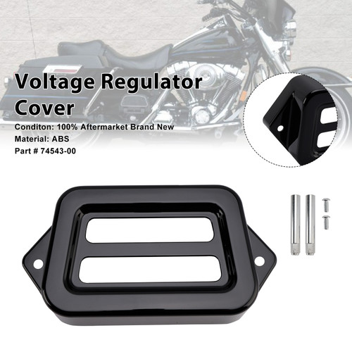 2006-2008 Harley Street Glide Voltage Regulator Cover Black Generic