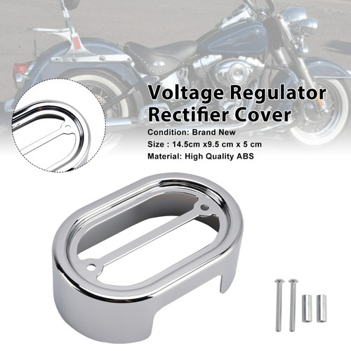 2001-2017 Harley Softail Breakout Voltage Regulator Rectifier Cover Chrome Generic