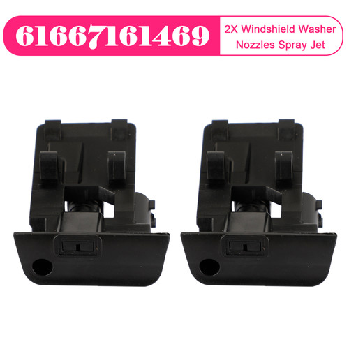 BMW X1 E84 X6 E71 2X Windshield Washer Nozzles Spray Jet 61667183343 Generic
