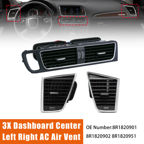 2009-2017 Audi Q5 SQ5 Front Dashboard Center AC Air Vent Grille Cover Bezel 8R1820901 Generic