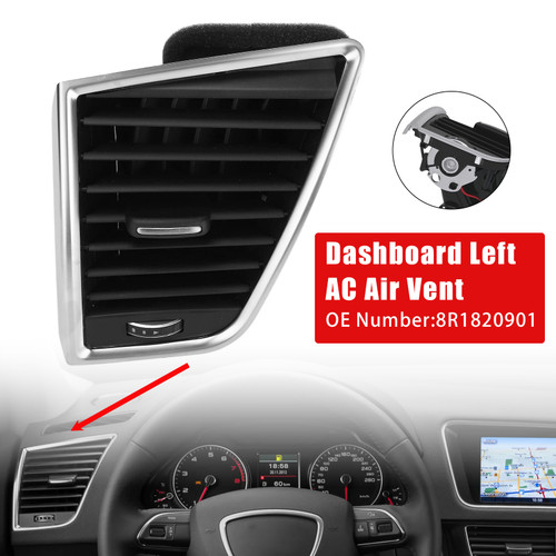 2009-2017 Audi Q5 SQ5 Front Left Dash A/C Air Vent Outlet Assembly 8R1820901 Generic