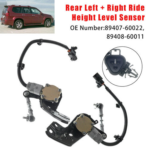 2003-2009 Toyota 4Runner Sport Utility V8 4.7L Petrol Ride Height Level Sensor Rear Left+Right Generic