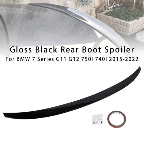 2015-2022 BMW 7 SERIES G11 G12 Rear Boot Spoiler Gloss Black Generic