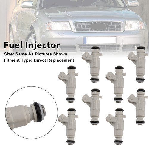 2001-2003 Audi S6 S8 4.2L V8 8Pcs Fuel Injector 0280155988 077133551Q Generic