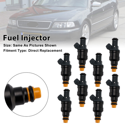 1988-1998 Audi A8 V8 S6 S4 Quattro 3.6L 3.7L 4.2L 8Pcs Fuel Injector 0280150463 Generic