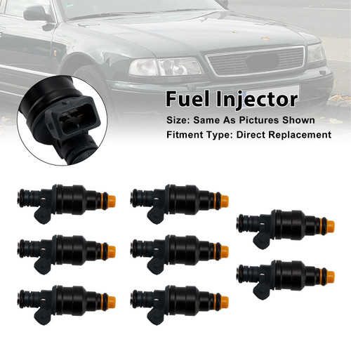 1988-1998 Audi A8 V8 S6 S4 Quattro 3.6L 3.7L 4.2L 8Pcs Fuel Injector 0280150463 Generic