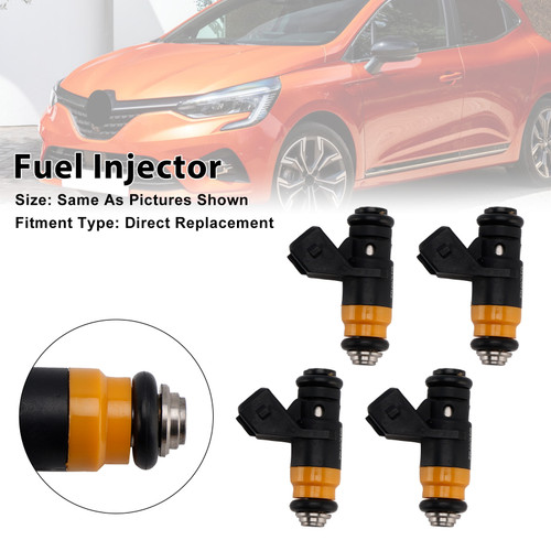 Renault Clio 2 Megane 2 Scenic 2 1.4/1.6 16V 4Pcs Fuel Injector H029611 Generic