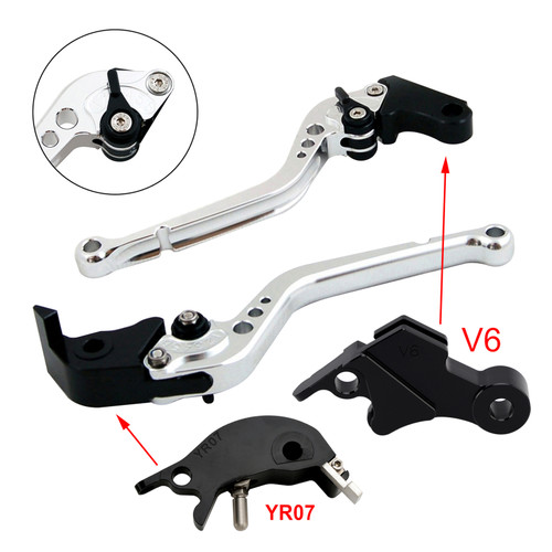 2024-2025 YAMAHA MT-09 YAMAHA MT-09SP 2pcs Racing Brake & Clutch Levers Silver Generic