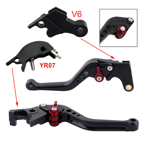 2024-2025 YAMAHA XSR900 XSR900GP MT-09 MT-09SP Short Clutch Brake Lever Black Generic