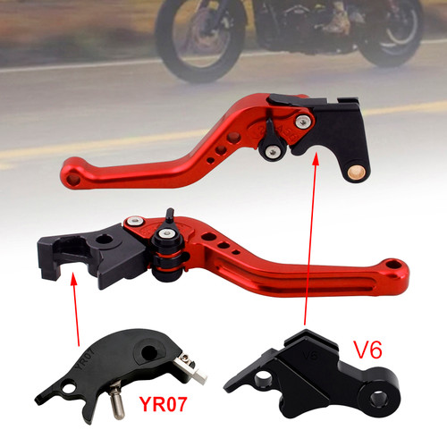 2024-2025 YAMAHA XSR900 XSR900GP MT-09 MT-09SP Short Clutch Brake Lever Red Generic
