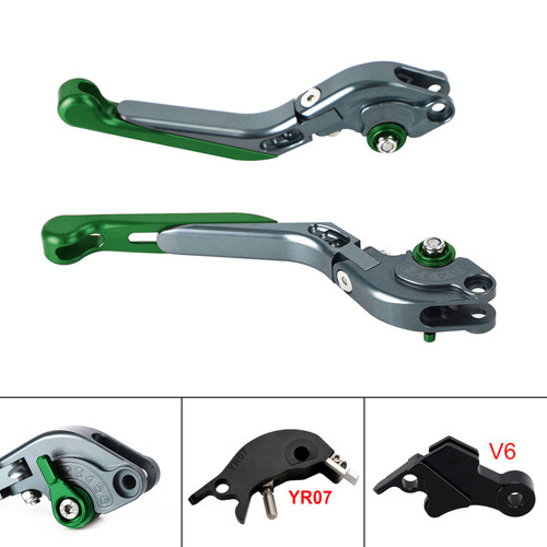 2024-2025 YAMAHA MT-09 MT-09SP Adjustable Folding Extendable Levers Green Generic