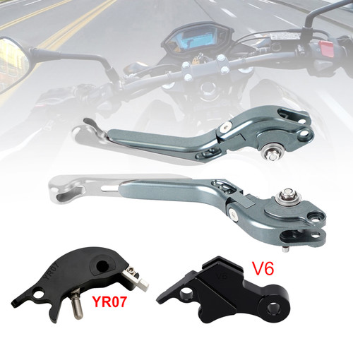 2024-2025 YAMAHA XSR900 XSR900GP Adjustable Folding Extendable Levers Silver Generic