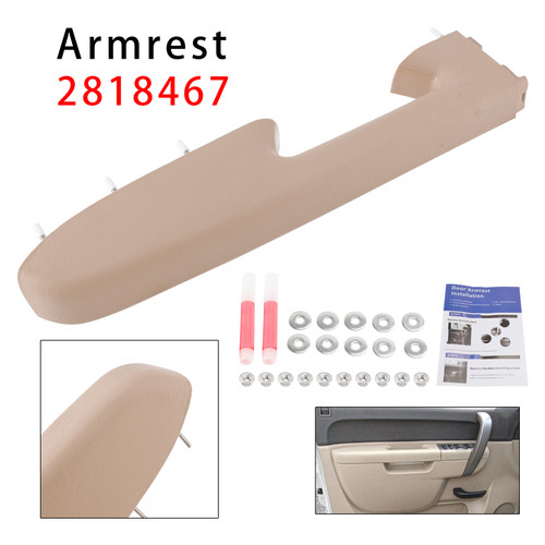 2010-2014 Chevrolet Silverado 1500 2500 3500 Front Left Driver Side Armrest Repair Kit 2818467 Tan/Cashmere Generic