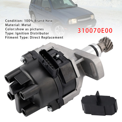 1996-1997 Pontiac Sunrunner L4 1.6L Ignition Distributor with Rotor 310070E00 Generic