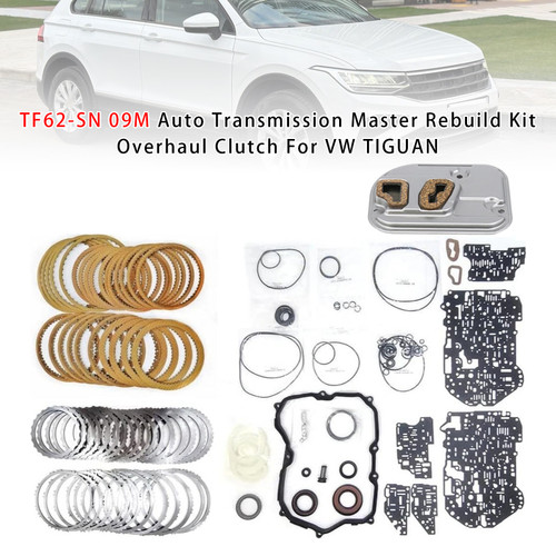 VW PASSAT TIGUAN TF62-SN 09M Auto Transmission Master Rebuild Kit Overhaul Clutch Generic