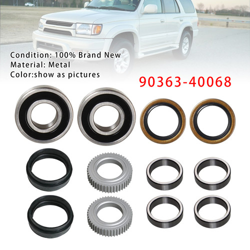 1998-2006 Toyota 4Runner T100 Tacoma Tundra Rear Axle Shaft Bearing& Seal Kit 90363-40068 Generic