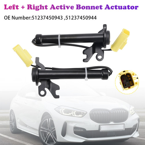2019-2024 BMW 1 Series F40 F44 Left+Right Active Bonnet Actuator 51237450943 Generic