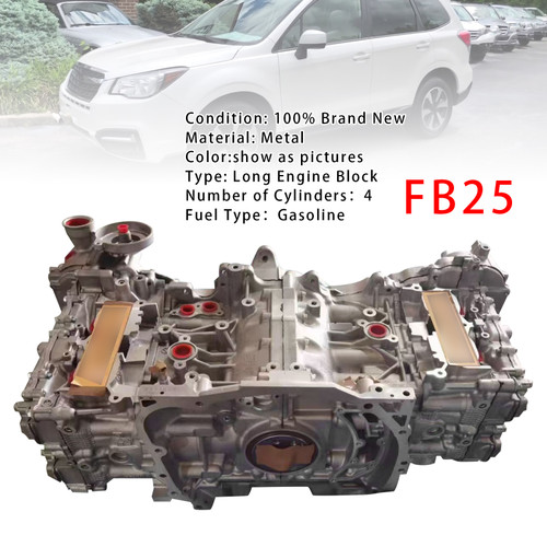 2012-2018 Subaru Forester 2.5L DOHC FB25 Engine Assembly Long Engine Block Generic