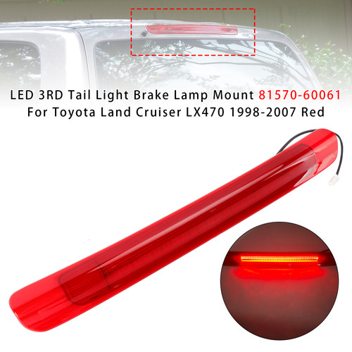 1998-2007 Toyota Land Cruiser LED 3RD Tail Light Brake Lamp Mount 81570-60061 Red Generic